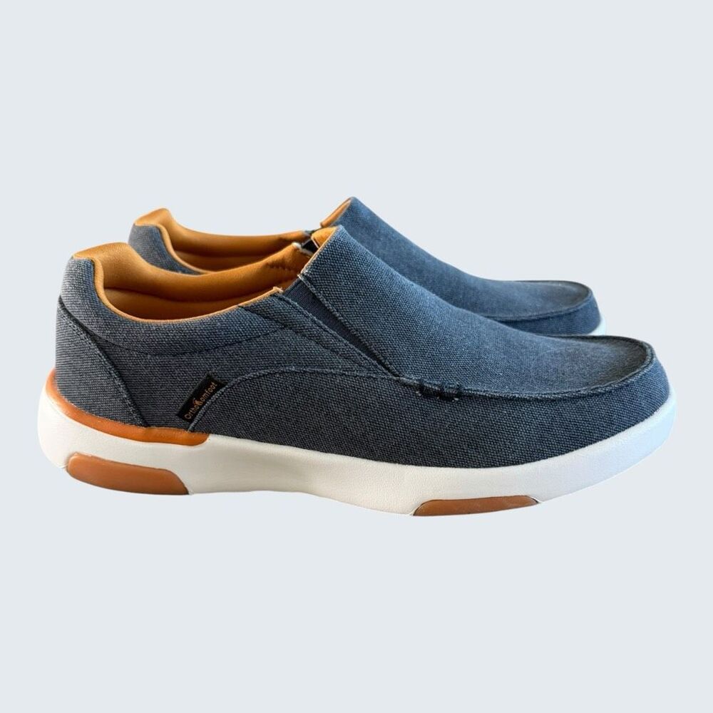 OrthoComfoot Men's Canvas Slip-On Loafers ZGBX02 Size EU 42 US 9 Arch Support